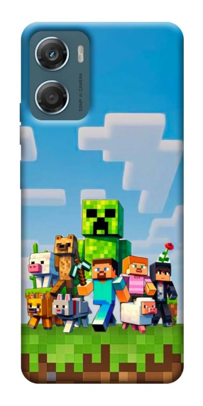 Чехол itsPrint Block Adventure для Motorola Moto G06, игры, купить оптом с доставкой
