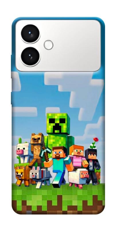 Чехол itsPrint Block Adventure для Samsung Galaxy S26+, игры, купить оптом с доставкой