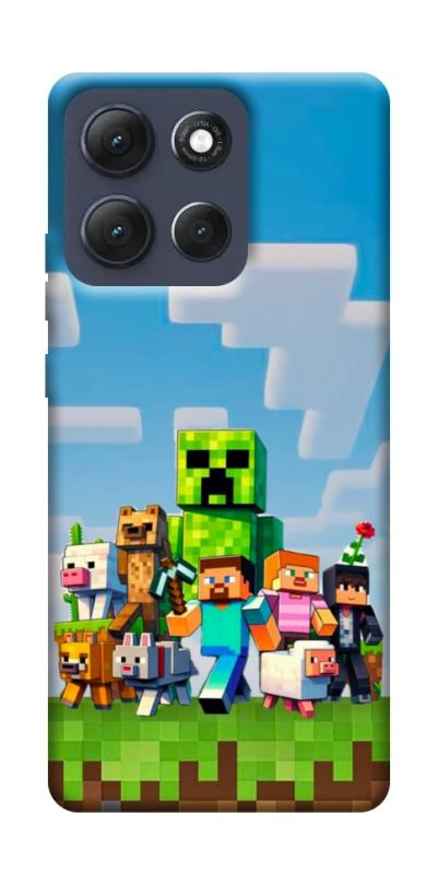 Чехол itsPrint Block Adventure для Motorola Moto G86 Power, игры, купить оптом с доставкой