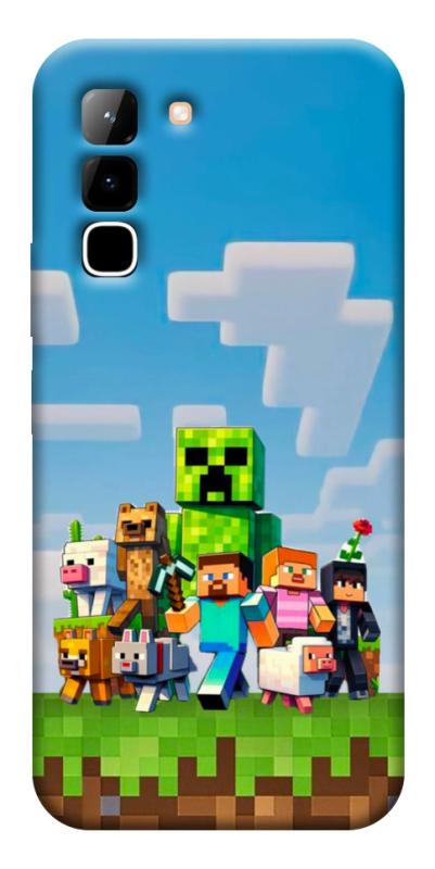 Чехол itsPrint Block Adventure для Infinix Hot 70, игры, купить оптом с доставкой