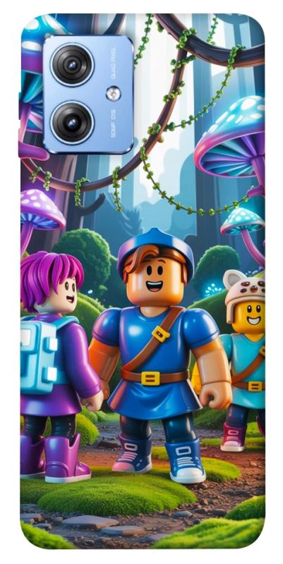 Чохол itsPrint Mushroom forest для Motorola Moto G84, ігри, купити оптом з доставкою