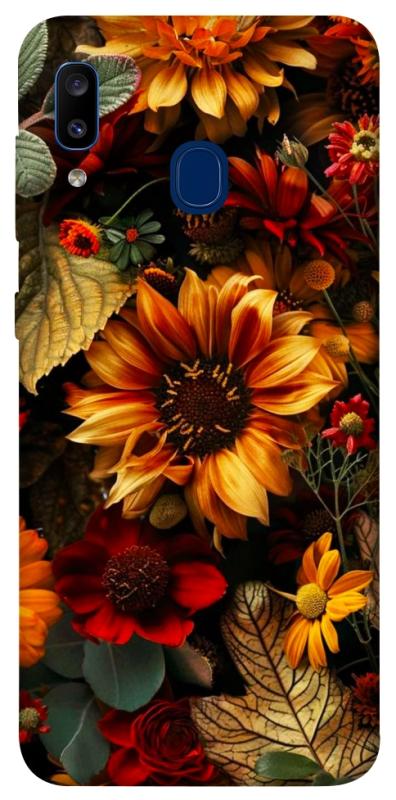 Чехол itsPrint Autumn vibe для Samsung Galaxy A20 / A30, цветы, купить оптом с доставкой