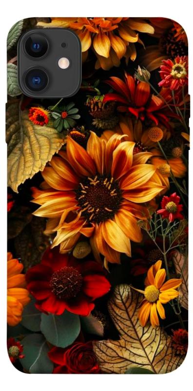 Чехол itsPrint Autumn vibe для Apple iPhone 11 (6.1"), цветы, купить оптом с доставкой