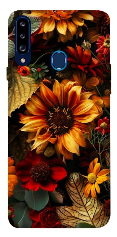 Чехол itsPrint Autumn vibe для Samsung Galaxy A20s, цветы, купить оптом с доставкой