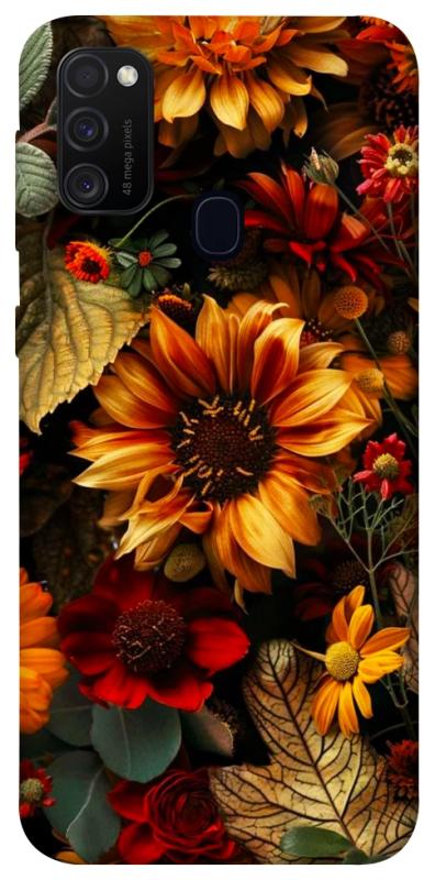 Чехол itsPrint Autumn vibe для Samsung Galaxy M30s / M21, цветы, купить оптом с доставкой