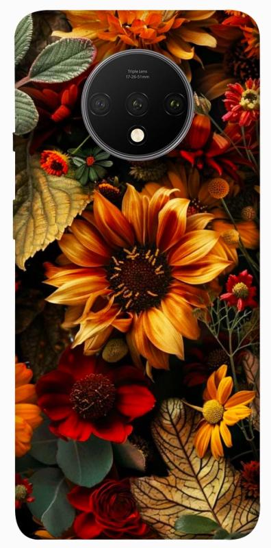 Чохол itsPrint Autumn vibe для OnePlus 7T, квіти, купити оптом з доставкою