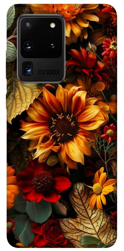Чехол itsPrint Autumn vibe для Samsung Galaxy S20 Ultra, цветы, купить оптом с доставкой