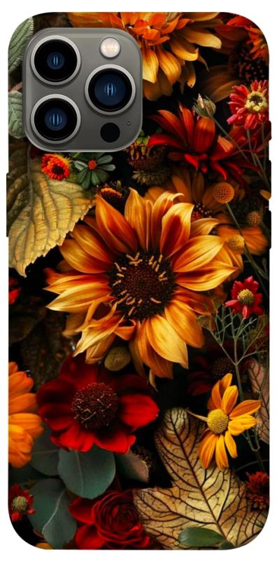 Чехол itsPrint Autumn vibe для Apple iPhone 12 Pro Max (6.7"), цветы, купить оптом с доставкой