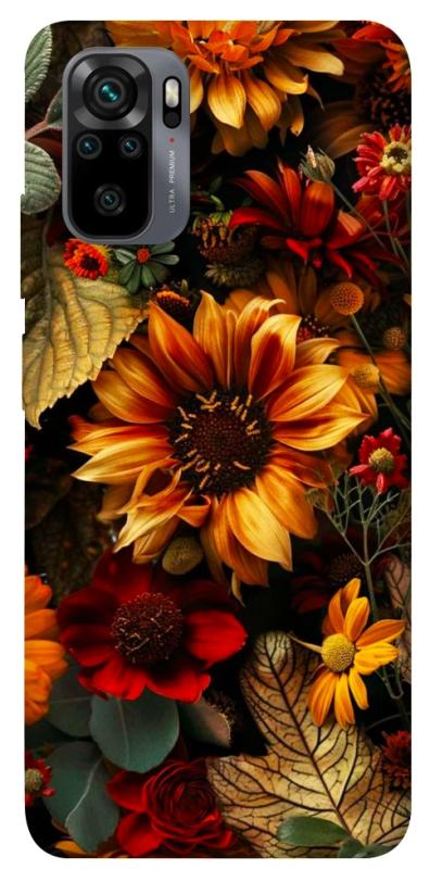 Чехол itsPrint Autumn vibe для Xiaomi Redmi Note 10 / Note 10s, цветы, купить оптом с доставкой