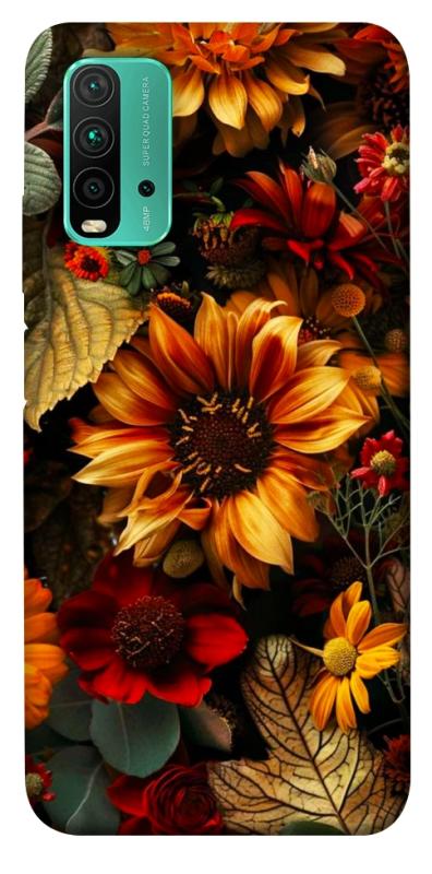 Чехол itsPrint Autumn vibe для Xiaomi Redmi Note 9 4G / Redmi 9 Power / Redmi 9T, цветы, купить оптом с доставкой