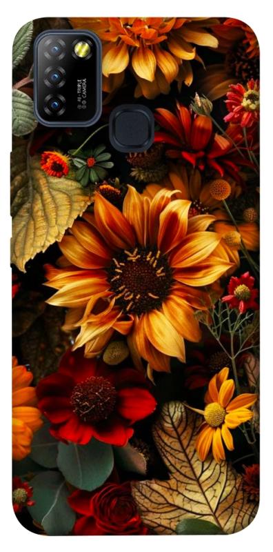 Чехол itsPrint Autumn vibe для Infinix Hot 10 Lite, цветы, купить оптом с доставкой