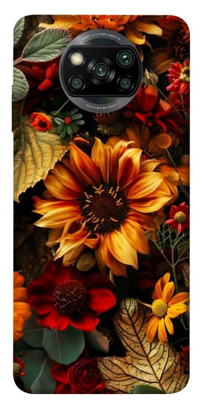 Чехол itsPrint Autumn vibe для Xiaomi Poco X3 NFC / Poco X3 Pro, цветы, купить оптом с доставкой