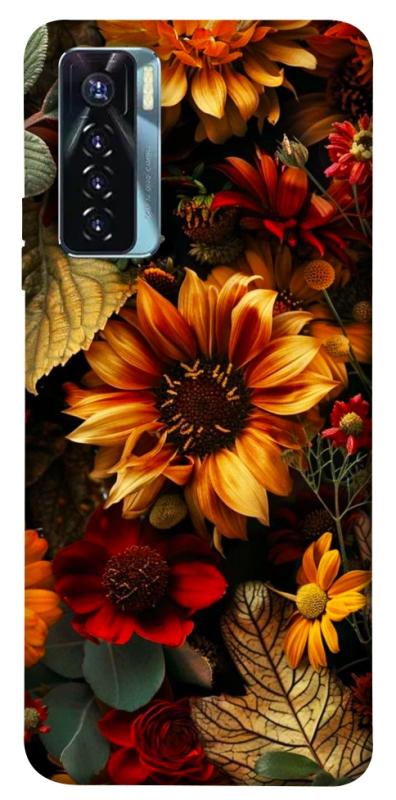 Чехол itsPrint Autumn vibe для TECNO Camon 17 Pro, цветы, купить оптом с доставкой