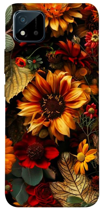 Чехол itsPrint Autumn vibe для Realme C11 (2021), цветы, купить оптом с доставкой