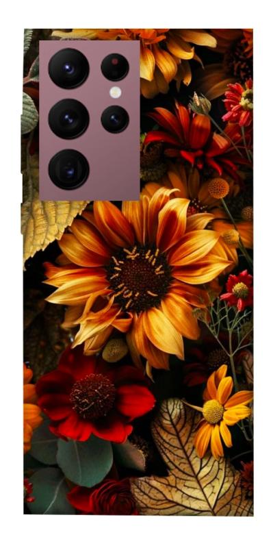 Чехол itsPrint Autumn vibe для Samsung Galaxy S22 Ultra, цветы, купить оптом с доставкой