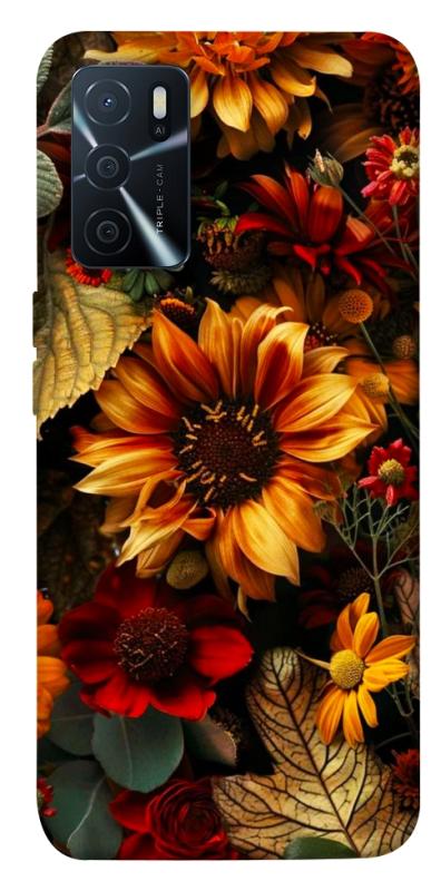 Чехол itsPrint Autumn vibe для Oppo A16s / A16, цветы, купить оптом с доставкой
