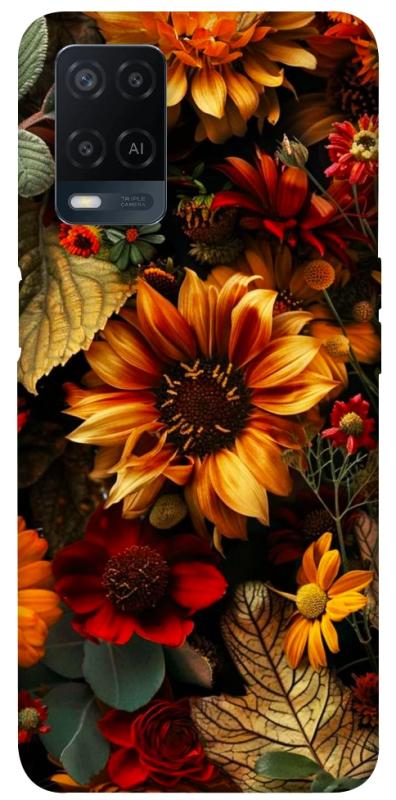 Чехол itsPrint Autumn vibe для Oppo A16s / A16, цветы, купить оптом с доставкой