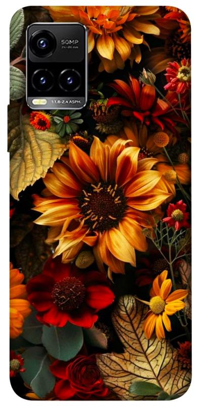 Чехол itsPrint Autumn vibe для Vivo Y21 / Y33s, цветы, купить оптом с доставкой
