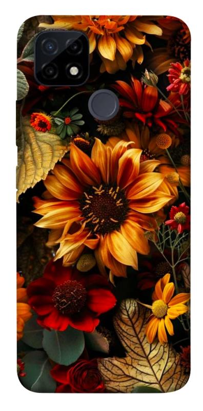 Чехол itsPrint Autumn vibe для Realme C12, цветы, купить оптом с доставкой