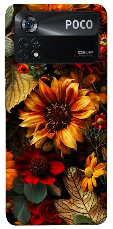 Чехол itsPrint Autumn vibe для Xiaomi Poco X4 Pro 5G, цветы, купить оптом с доставкой