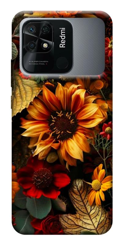 Чехол itsPrint Autumn vibe для Xiaomi Redmi 10C, цветы, купить оптом с доставкой