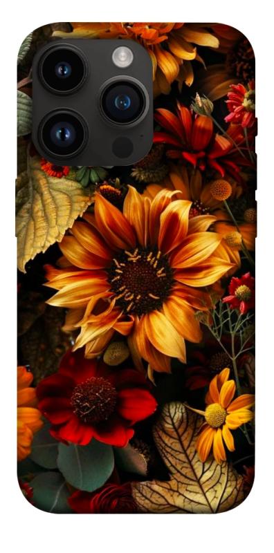 Чехол itsPrint Autumn vibe для Apple iPhone 14 Pro (6.1"), цветы, купить оптом с доставкой