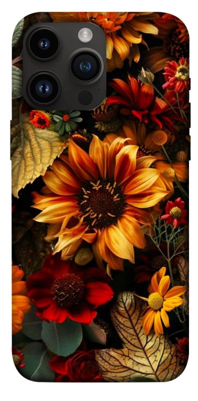 Чехол itsPrint Autumn vibe для Apple iPhone 14 Pro Max (6.7"), цветы, купить оптом с доставкой