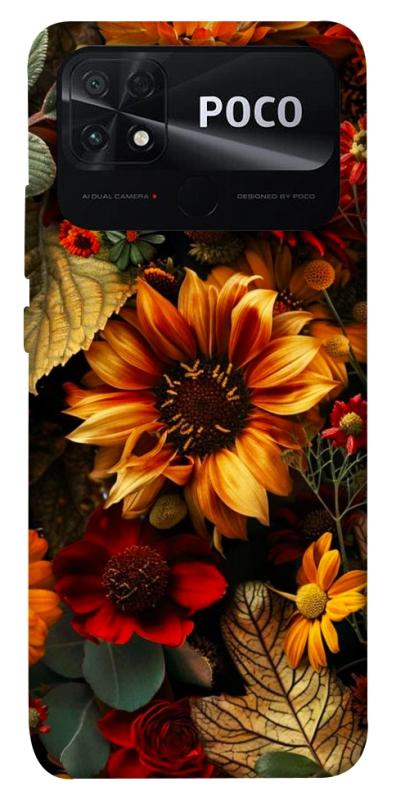 Чохол itsPrint Autumn vibe для Xiaomi Poco C40, квіти, купити оптом з доставкою