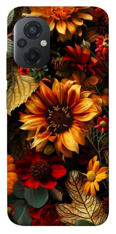 Чехол itsPrint Autumn vibe для Xiaomi Poco M5, цветы, купить оптом с доставкой