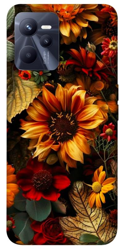 Чехол itsPrint Autumn vibe для Realme C35, цветы, купить оптом с доставкой