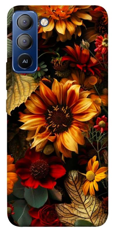Чехол itsPrint Autumn vibe для TECNO Pop 5 LTE, цветы, купить оптом с доставкой