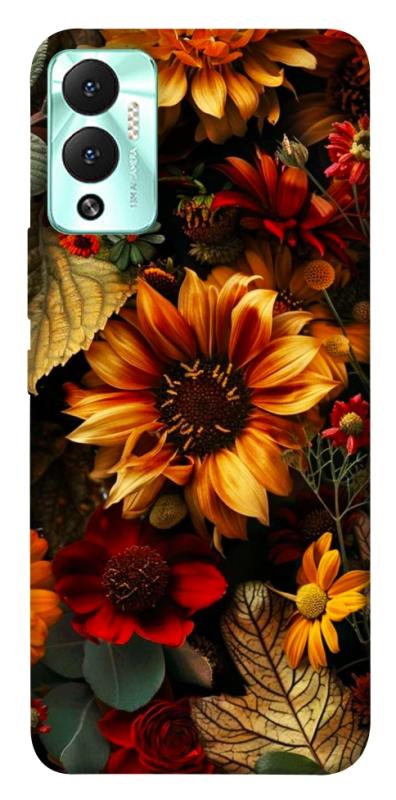 Чехол itsPrint Autumn vibe для Infinix Hot 12 Play, цветы, купить оптом с доставкой