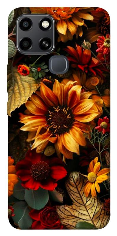 Чехол itsPrint Autumn vibe для Infinix Smart 6, цветы, купить оптом с доставкой