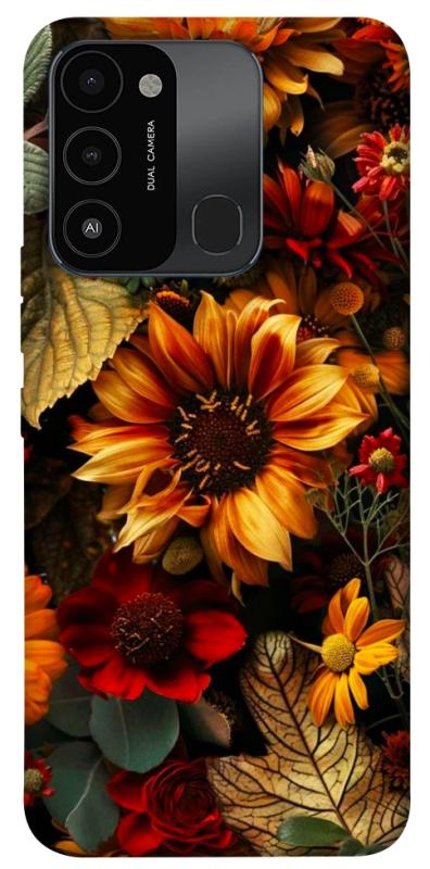 Чехол itsPrint Autumn vibe для Tecno Spark Go 2022 (KG5m), цветы, купить оптом с доставкой
