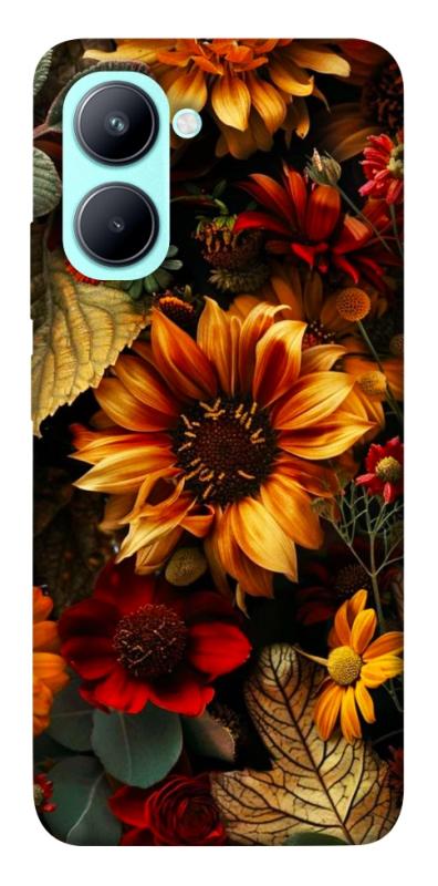 Чехол itsPrint Autumn vibe для Realme C33, цветы, купить оптом с доставкой