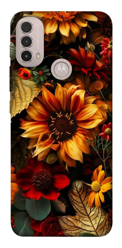 Чохол itsPrint Autumn vibe для Motorola Moto E40, квіти, купити оптом з доставкою