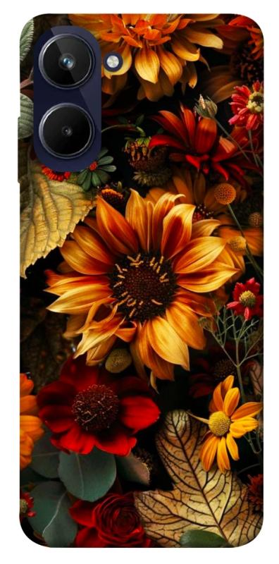 Чехол itsPrint Autumn vibe для Realme 10 4G, цветы, купить оптом с доставкой