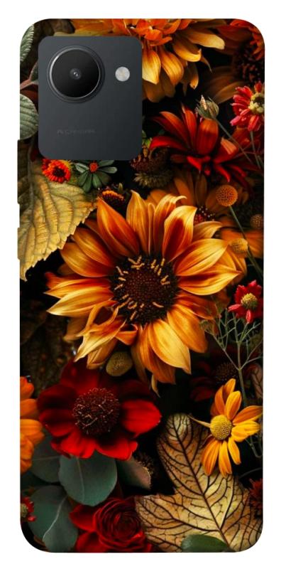 Чехол itsPrint Autumn vibe для Realme C30, цветы, купить оптом с доставкой