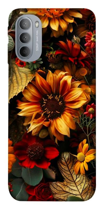 Чехол itsPrint Autumn vibe для Motorola Moto G31, цветы, купить оптом с доставкой