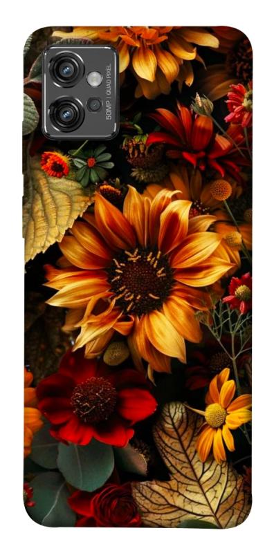 Чехол itsPrint Autumn vibe для Motorola Moto G32, цветы, купить оптом с доставкой