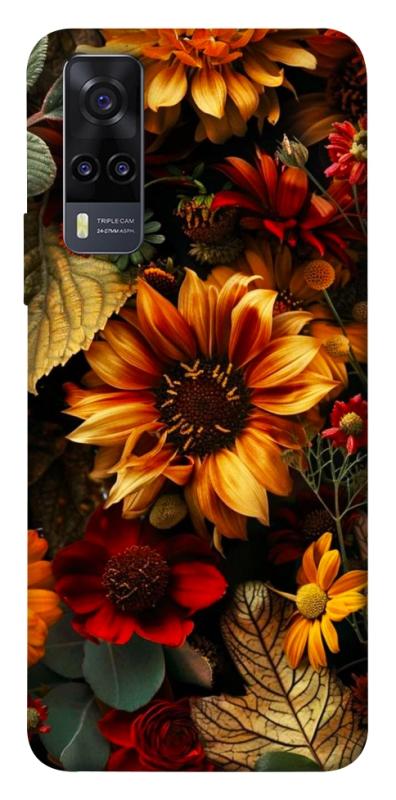 Чехол itsPrint Autumn vibe для Vivo Y31, цветы, купить оптом с доставкой