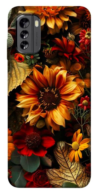 Чехол itsPrint Autumn vibe для Nokia G60, цветы, купить оптом с доставкой