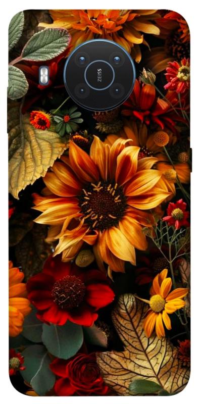 Чехол itsPrint Autumn vibe для Nokia X10 / X20, цветы, купить оптом с доставкой