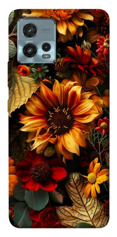 Чехол itsPrint Autumn vibe для Motorola Moto G72, цветы, купить оптом с доставкой
