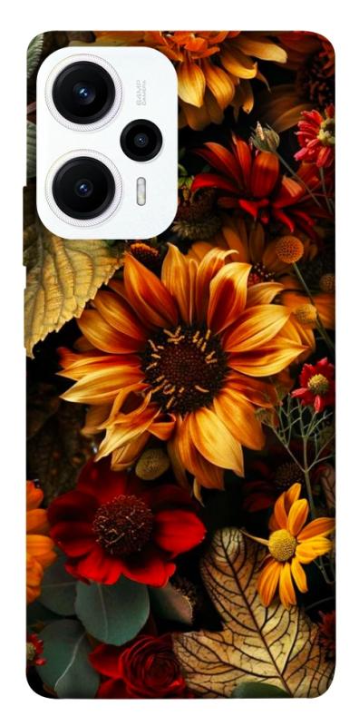 Чехол itsPrint Autumn vibe для Xiaomi Poco F5 / Note 12 Turbo, цветы, купить оптом с доставкой