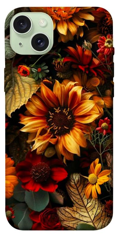 Чехол itsPrint Autumn vibe для Apple iPhone 15 Plus (6.7"), цветы, купить оптом с доставкой
