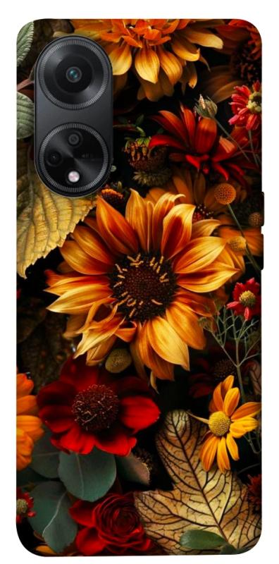 Чехол itsPrint Autumn vibe для Oppo A58 4G, цветы, купить оптом с доставкой