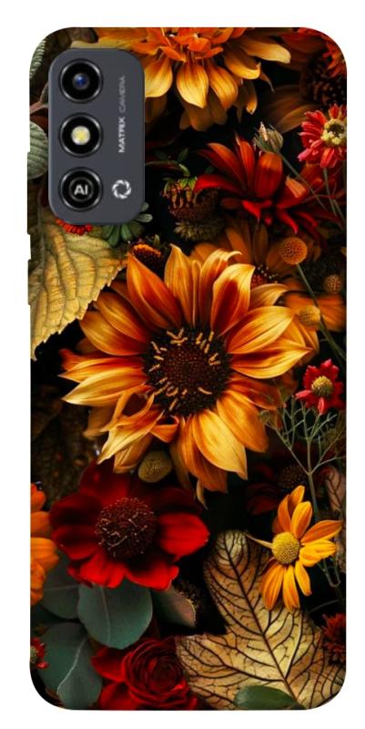 Чехол itsPrint Autumn vibe для ZTE Blade A53, цветы, купить оптом с доставкой
