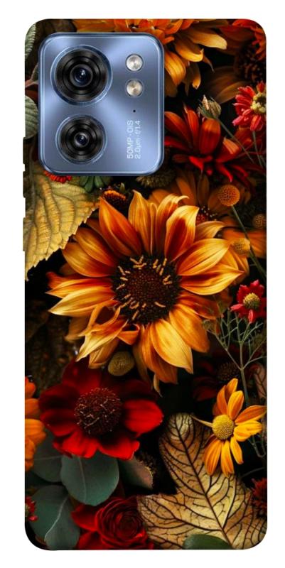 Чохол itsPrint Autumn vibe для Motorola Edge 40, квіти, купити оптом з доставкою
