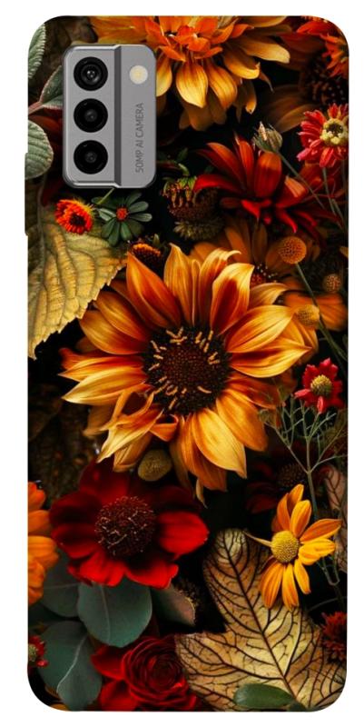 Чехол itsPrint Autumn vibe для Nokia G22, цветы, купить оптом с доставкой